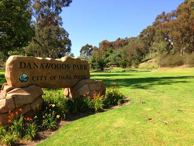 A View of the Large Dana Woods Park area in Dana Point, California