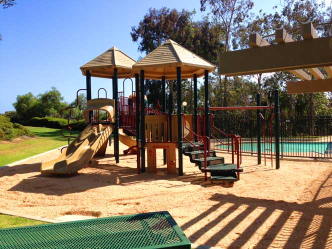 View of the Dana Woods Children's Play area in Dana Point, California